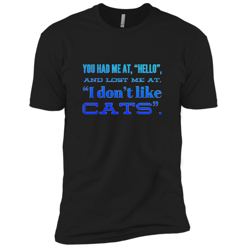 +Unique design Hello Cats-blue shirt
