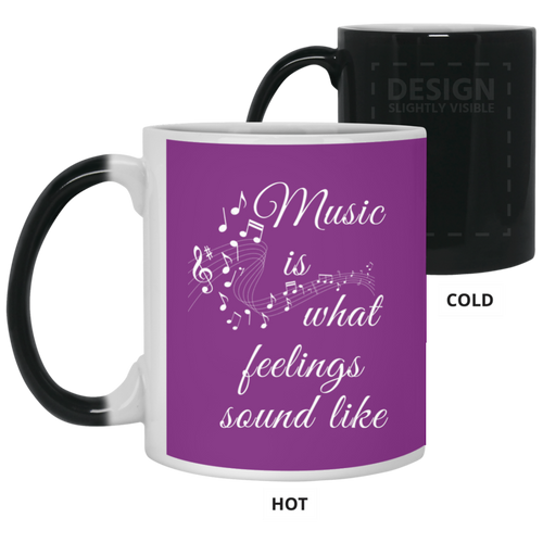 Unique mug design Music Feelings mug