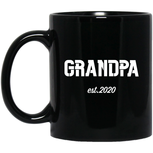 +Unique design Grandpa est. 2020 mug