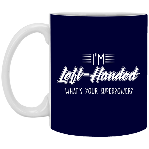 Unique design Left-Handed Super Power mug