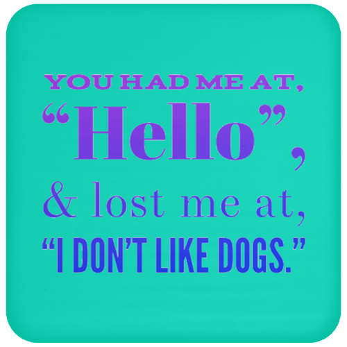 +Unique design Hello Dogs coaster