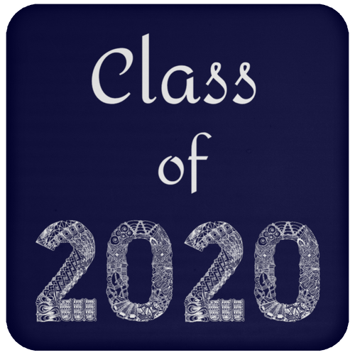 +Unique design Class of 2020 for Graduating Seniors coaster