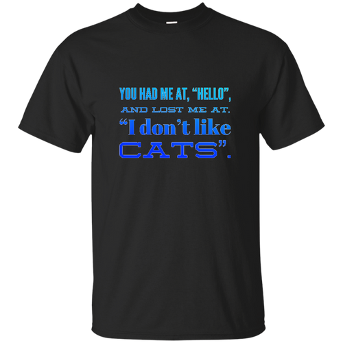 +Unique design Hello Cats-blue shirt