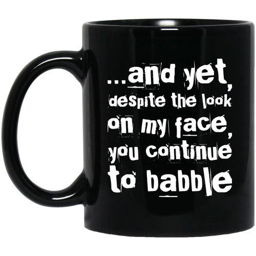 +Unique design Babble mug