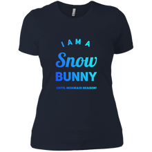 Load image into Gallery viewer, NL3900 Next Level Ladies&#39; Boyfriend T-Shirt Unique design Snow Bunny-blue