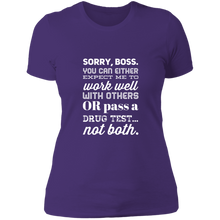 Load image into Gallery viewer, NL3900 Next Level Ladies&#39; Boyfriend T-Shirt Unique Design Sorry Boss