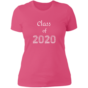 NL3900 Next Level Ladies' Boyfriend T-Shirt Unique design Class of 2020 for Graduating Seniors