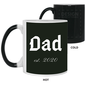 21150 11 oz. Color Changing Mug Unique design Dad est. 2020