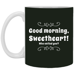 XP8434 11 oz. White Mug Unique design Good Morning Sweetheart