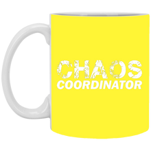 Load image into Gallery viewer, XP8434 11 oz. White Mug Unique design Chaos Coordinator