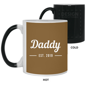 21150 11 oz. Color Changing Mug Unique design Daddy est. 2019