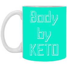 Load image into Gallery viewer, XP8434 11 oz. White Mug Unique design Body By Keto