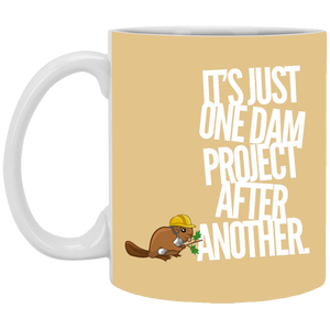 XP8434 11 oz. White Mug Unique design Dam Project