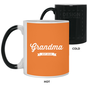 21150 11 oz. Color Changing Mug Unique design Grandma est. 2020