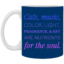 Load image into Gallery viewer, XP8434 11 oz. White Mug Unique design Soul-blue