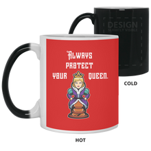 Load image into Gallery viewer, 21150 11 oz. Color Changing Mug Unique design Protect Your Queen