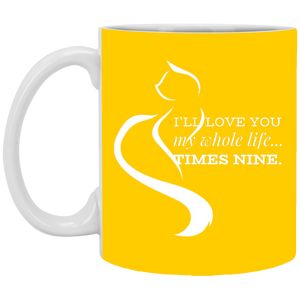 XP8434 11 oz. White Mug Unique design Times Nine