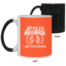 Load image into Gallery viewer, 21150 11 oz. Color Changing Mug Unique design Jesus Loves You