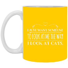 Load image into Gallery viewer, XP8434 11 oz. White Mug Unique design Look At Cats