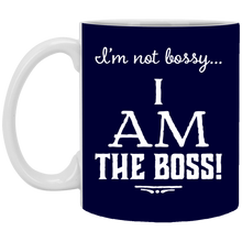 Load image into Gallery viewer, XP8434 11 oz. White Mug Unique design Bossy