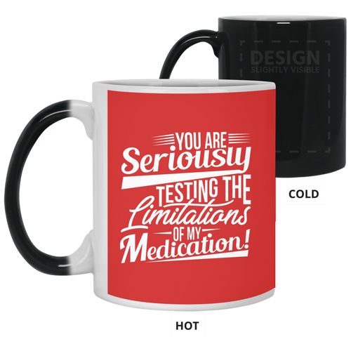 Unique design Testing Limitations mug