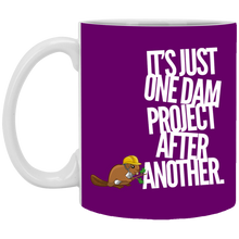 Load image into Gallery viewer, XP8434 11 oz. White Mug Unique design Dam Project