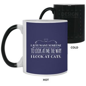 21150 11 oz. Color Changing Mug Unique design Look At Cats