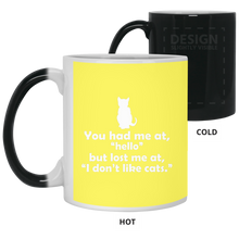 Load image into Gallery viewer, 21150 11 oz. Color Changing Mug Unique design Hello Cats