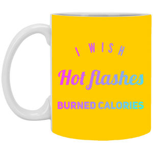 XP8434 11 oz. White Mug Unique Design Hot Flashes