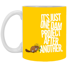 Load image into Gallery viewer, XP8434 11 oz. White Mug Unique design Dam Project