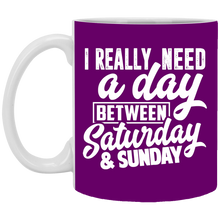 Load image into Gallery viewer, Unique design Day Between Saturday &amp; Sunday mug