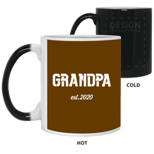 Load image into Gallery viewer, 21150 11 oz. Color Changing Mug Unique design Grandpa est. 2020