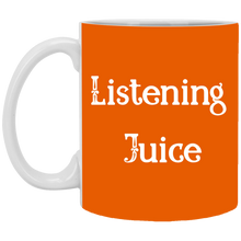 Load image into Gallery viewer, XP8434 11 oz. White Mug Unique design Listening Juice