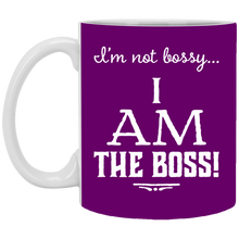 Load image into Gallery viewer, XP8434 11 oz. White Mug Unique design Bossy