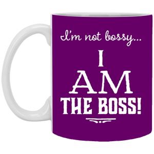 XP8434 11 oz. White Mug Unique design Bossy