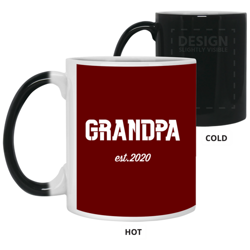 +Unique design Grandpa est. 2020 color-change mug