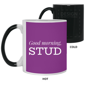 21150 11 oz. Color Changing Mug Unique design Good Morning Stud