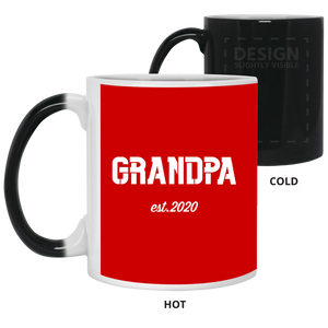 21150 11 oz. Color Changing Mug Unique design Grandpa est. 2020