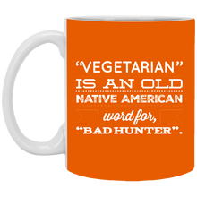 Load image into Gallery viewer, XP8434 11 oz. White Mug Unique design Bad Hunter