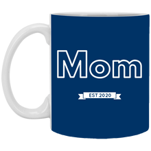 Load image into Gallery viewer, XP8434 11 oz. White Mug Unique design Mom est. 2020