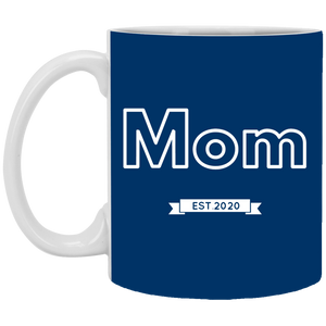 XP8434 11 oz. White Mug Unique design Mom est. 2020