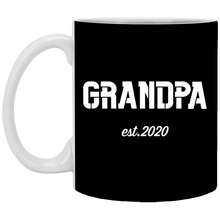 Load image into Gallery viewer, XP8434 11 oz. White Mug Unique design Grandpa est. 2020