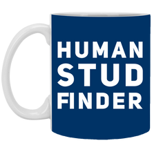 Load image into Gallery viewer, XP8434 11 oz. White Mug Unique design Human Stud Finder