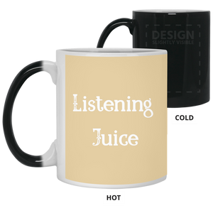 21150 11 oz. Color Changing Mug Unique design Listening Juice