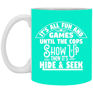 XP8434 11 oz. White Mug Unique design Fun & Games