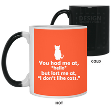 Load image into Gallery viewer, 21150 11 oz. Color Changing Mug Unique design Hello Cats