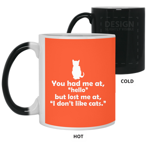 21150 11 oz. Color Changing Mug Unique design Hello Cats