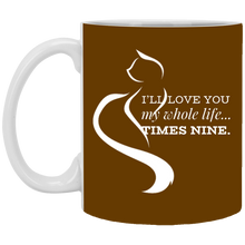 Load image into Gallery viewer, XP8434 11 oz. White Mug Unique design Times Nine