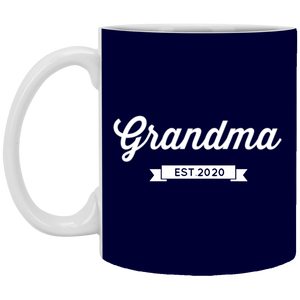 XP8434 11 oz. White Mug Unique design Grandma est. 2020