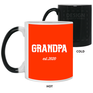 21150 11 oz. Color Changing Mug Unique design Grandpa est. 2020